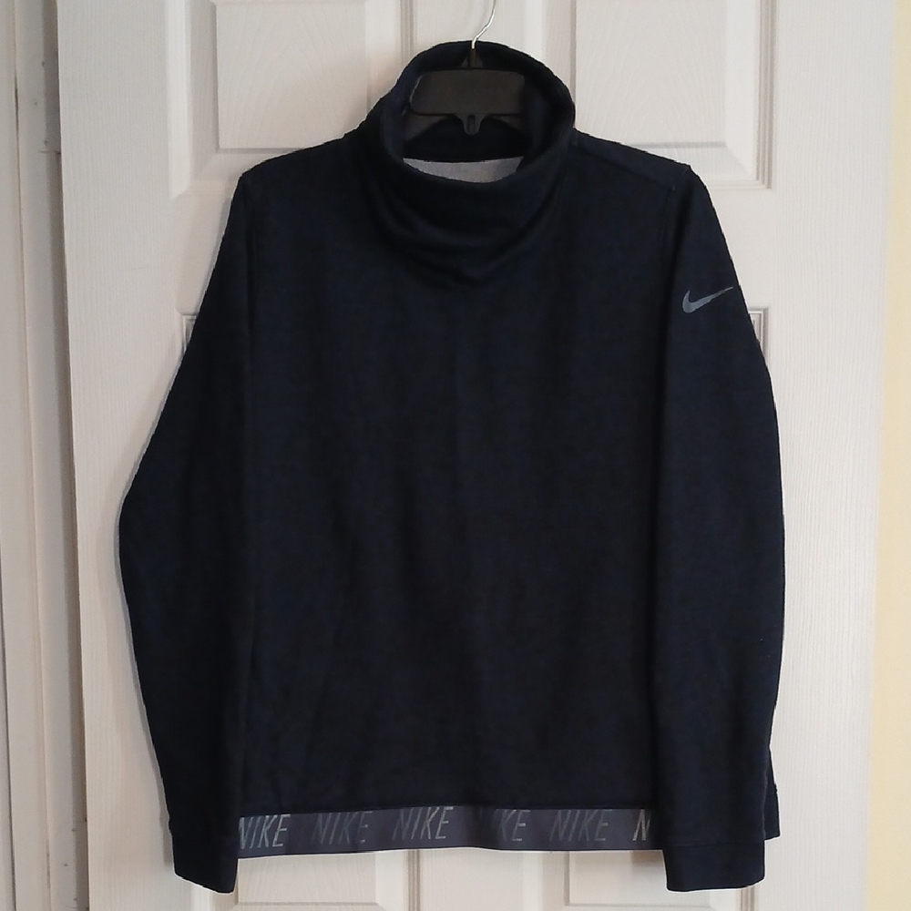 Nike Dri-Fit Funnel Neck Charcoal Pullover Women's Large